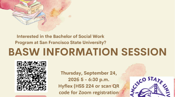 Flyer for BASW Information Session